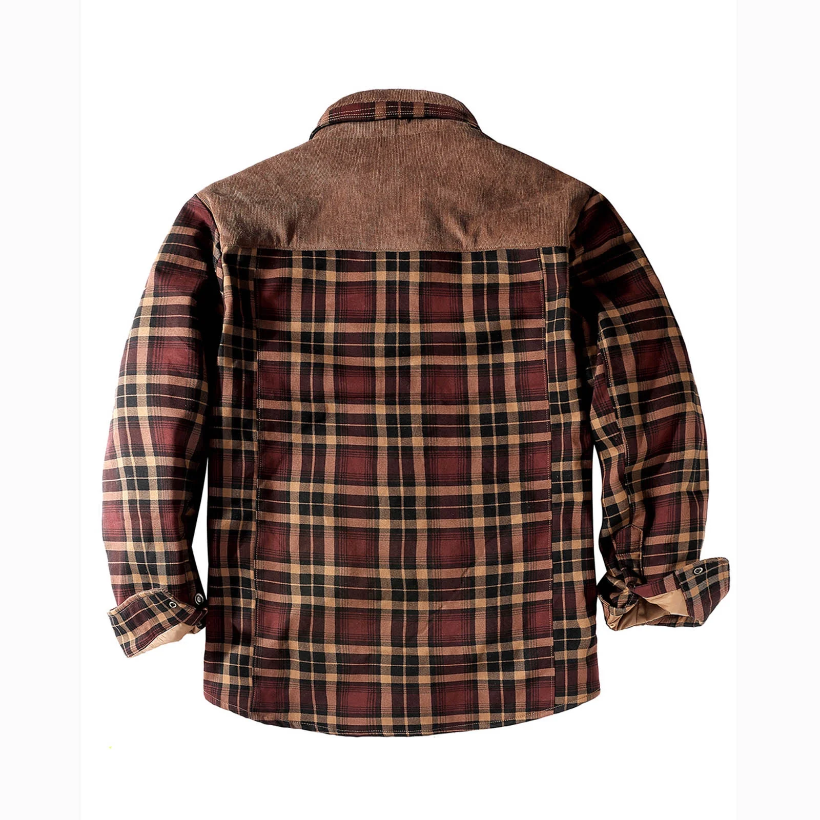 Sherpa-Lined Flannel Shirt Jacket - Image 12