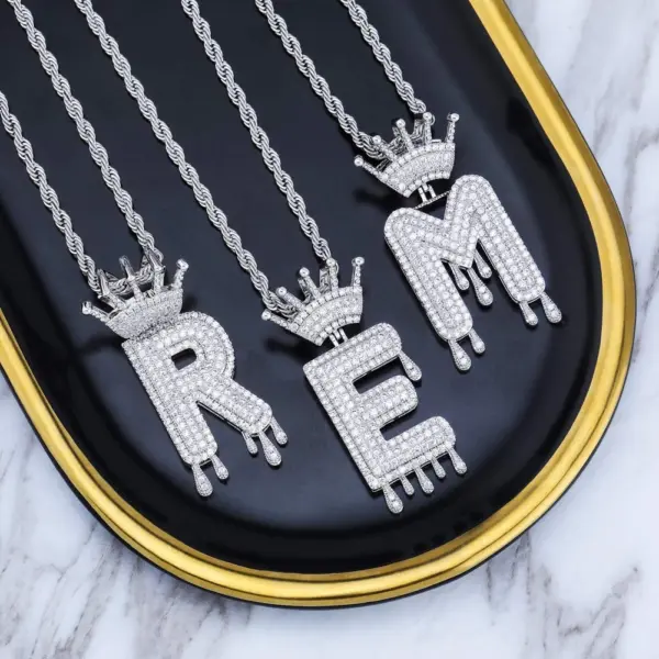 Crowned Letter Pendant