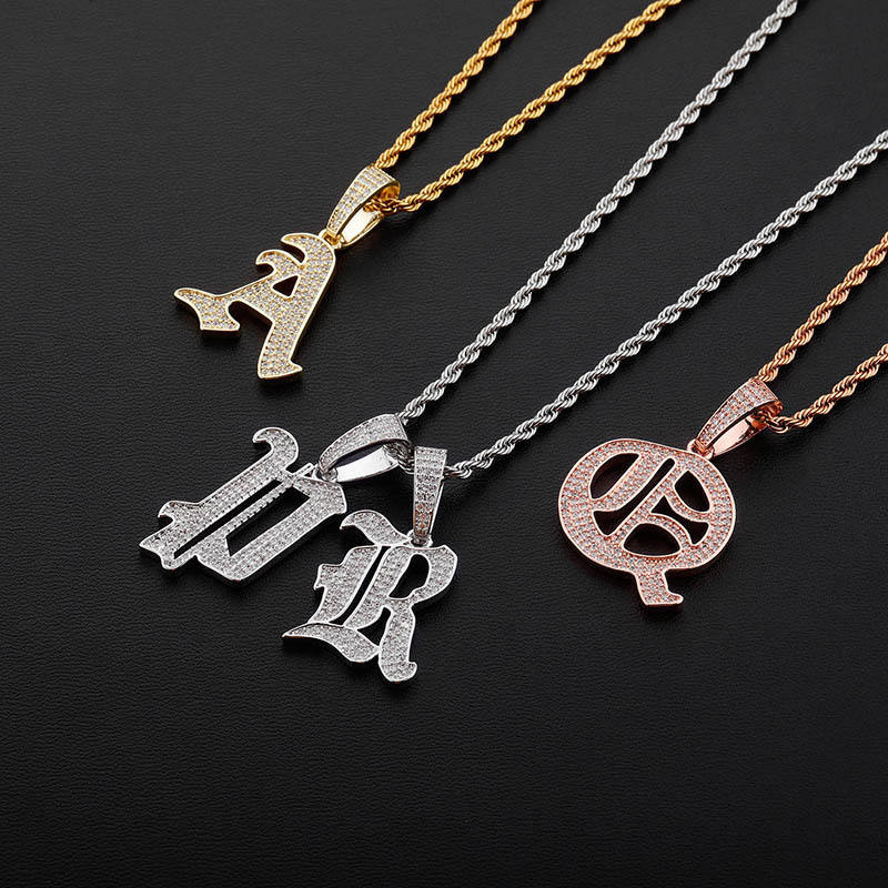 Old English Letter Pendant - Image 2
